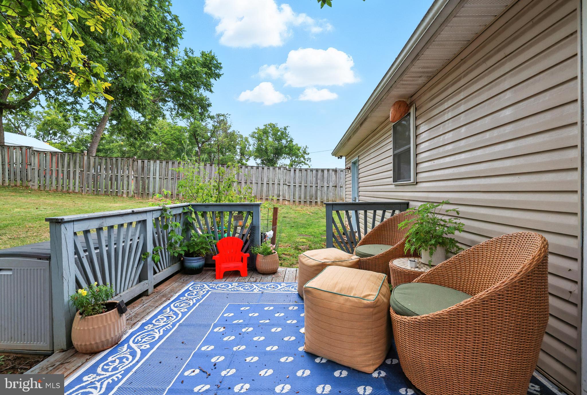 859 Colley Block Road Strasburg, VA 22657 - Photo 47 of 52 a balcony with furniture and wooden floor