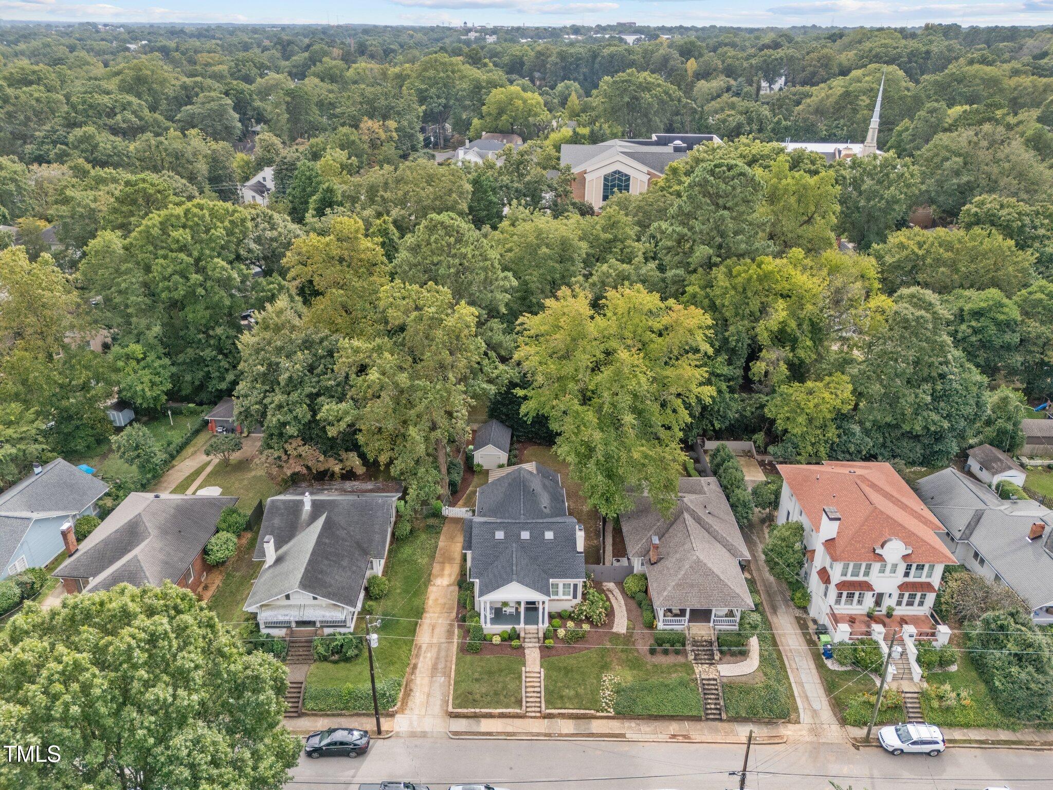 2219 Creston Road Raleigh, NC 27608 - Photo 43 of 45 an aerial view of a