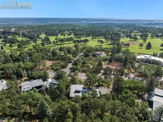 a view of a city with a mountain