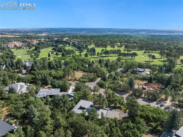 an aerial view of a city