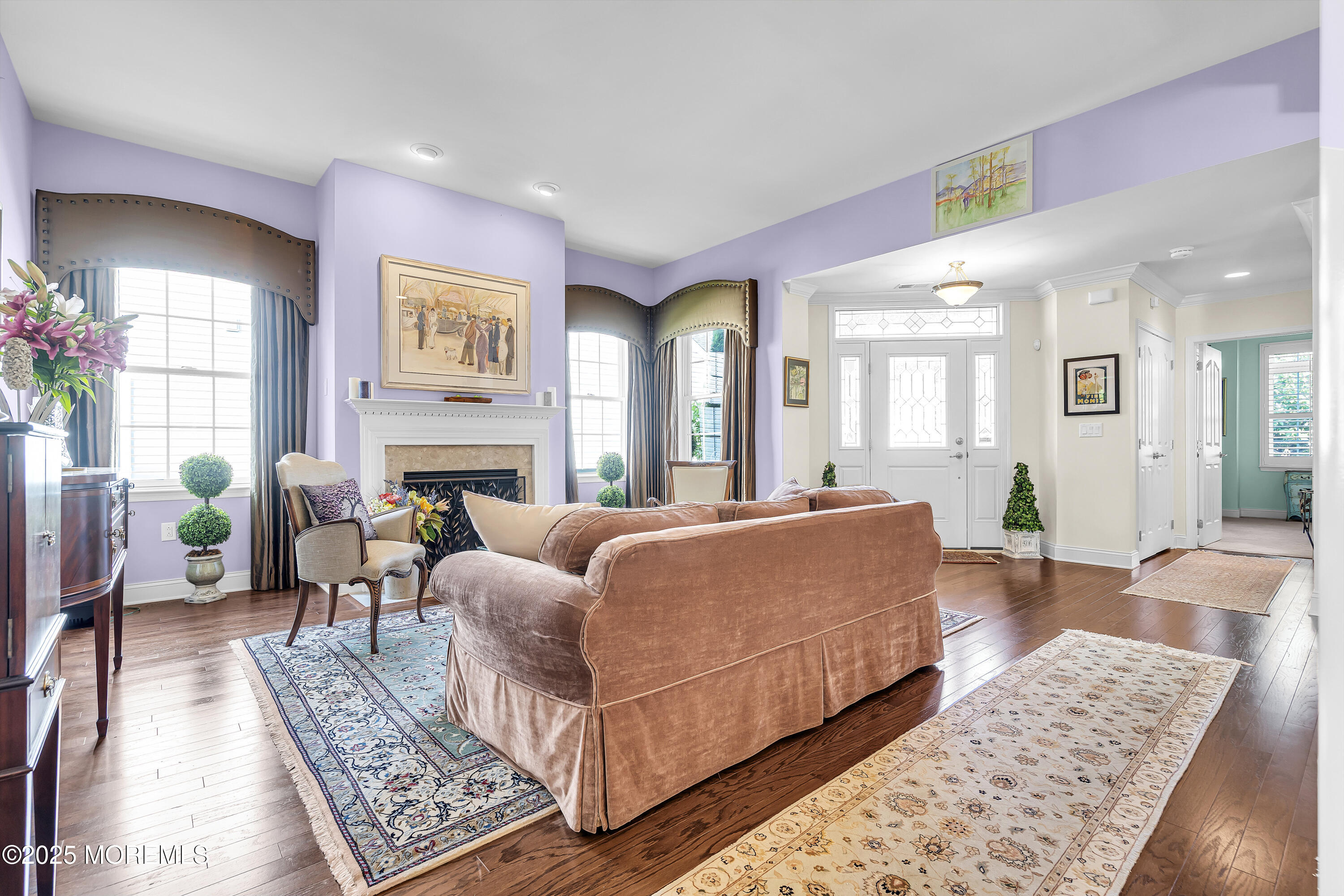 14 Harvey Cedar Way Waretown, NJ 08758 - Photo 9 of 59 a bed room with furniture and a fireplace