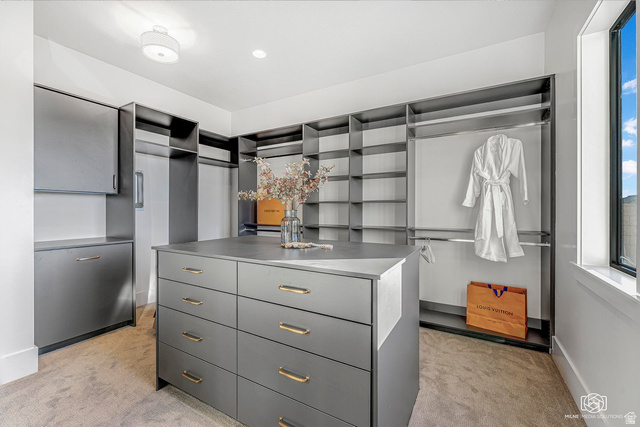 1468 South Red Cliffs Temple Lane St. George, UT 84790 - Photo 29 of 64 Walk in closet featuring light colored carpet