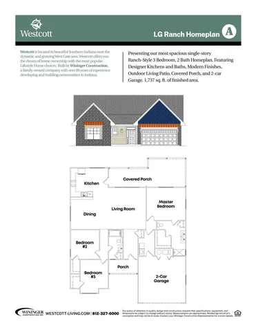 $332,000 | 7902 South Westmead Drive, Newberry, IN 47449