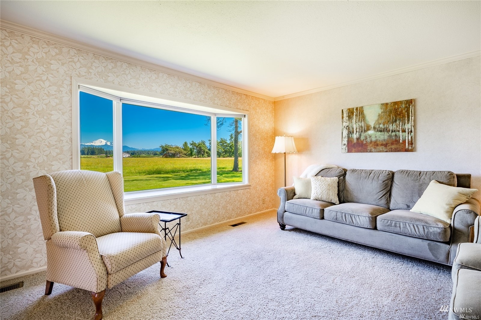356 East Pole Road Lynden, WA 98264 - Photo 13 of 40 a living room with furniture and a large window