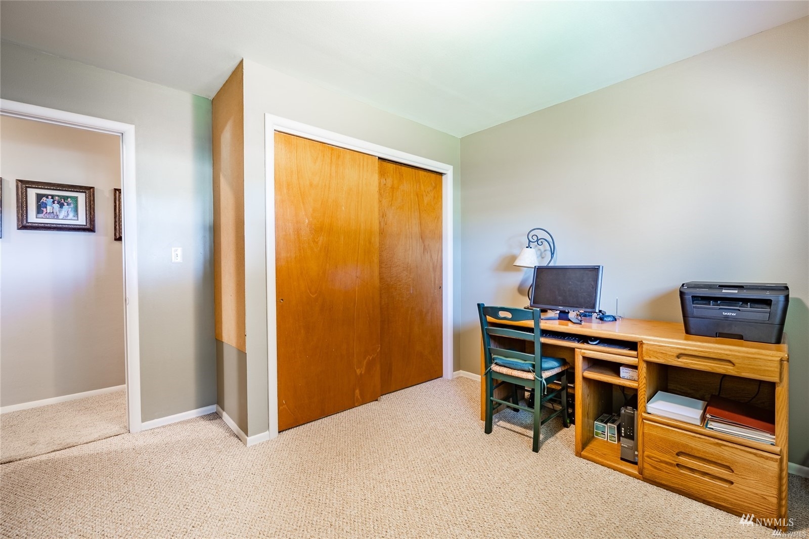 356 East Pole Road Lynden, WA 98264 - Photo 23 of 40 a view of a workspace with furniture and a window