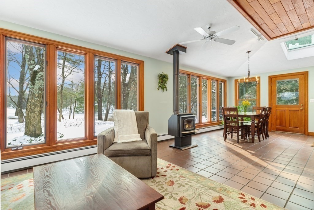 6 Sherman's Bridge Road Wayland, MA 01778 - Photo 11 of 42 a living room with furniture and large windows