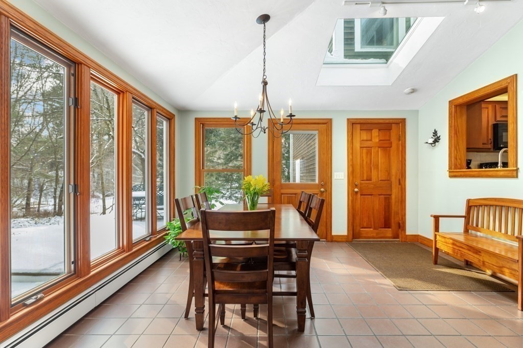 6 Sherman's Bridge Road Wayland, MA 01778 - Photo 13 of 42 a dining room with furniture and window