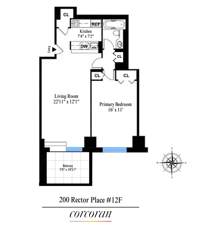 200 Rector Place, Unit 12F Manhattan, NY 10280 - Photo 16 of 16 Gallery Image 16