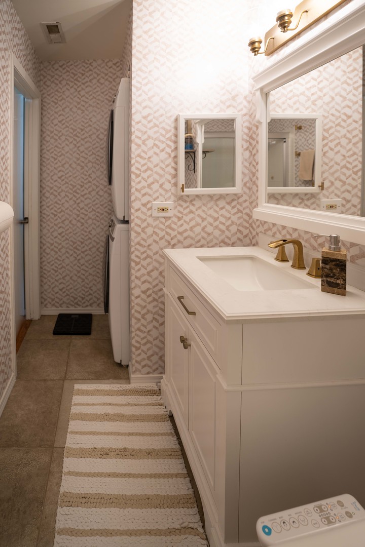 1324 McDowell Road, Unit 203 Naperville, IL 60563 - Photo 14 of 19 a bathroom with a sink and a mirror