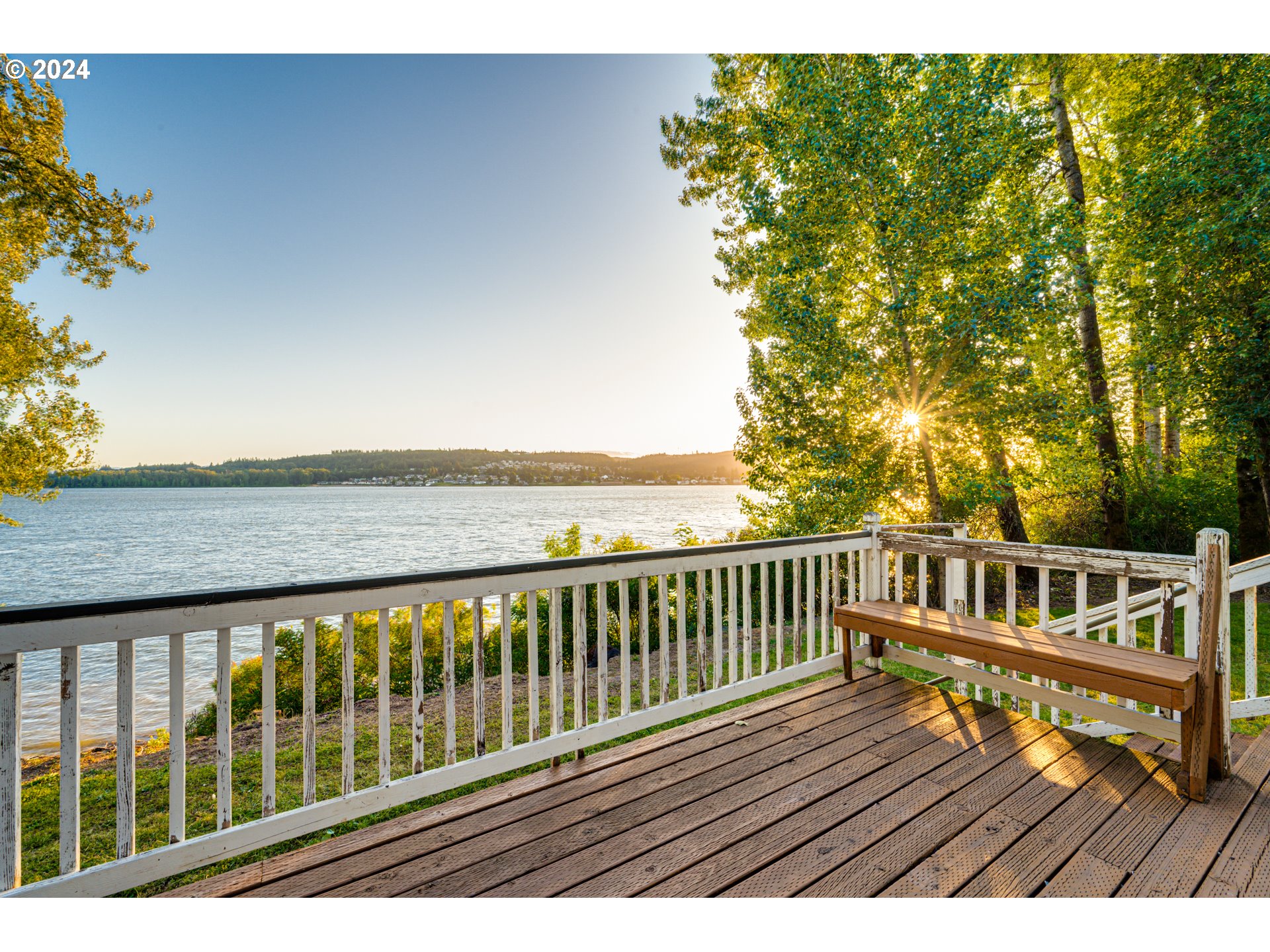 2825 Dike Road Woodland, WA 98674 - Photo 41 of 48 a view of balcony with wooden floor and fence