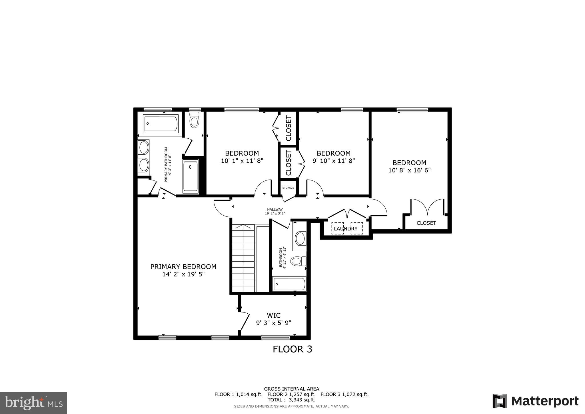 6137 McCarthy Drive King George, VA 22485 - Photo 50 of 51 Upstairs Floor Plan