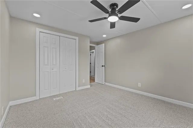 a view of an empty room