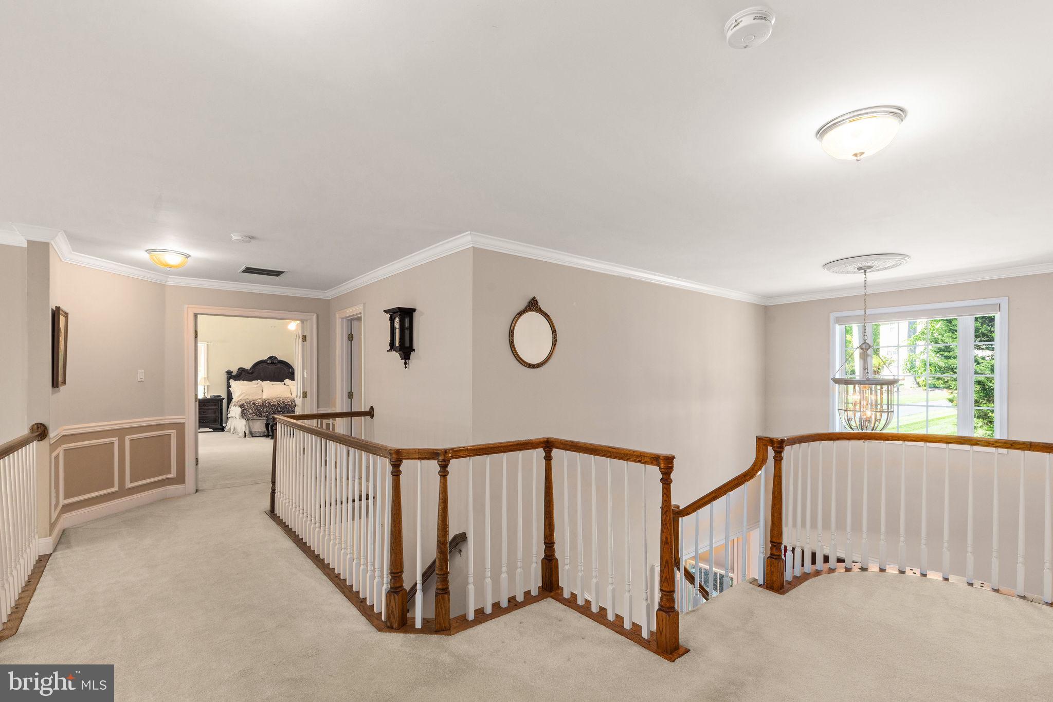 502 Stratford Road Fallston, MD 21047 - Photo 26 of 71 Upstairs foyer over looks family room