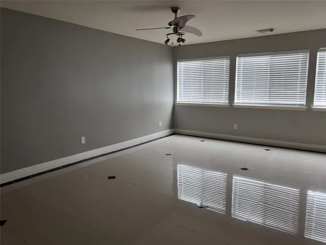 an empty room with window