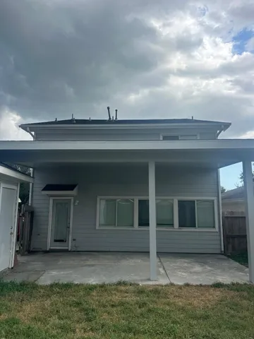 a view of front door