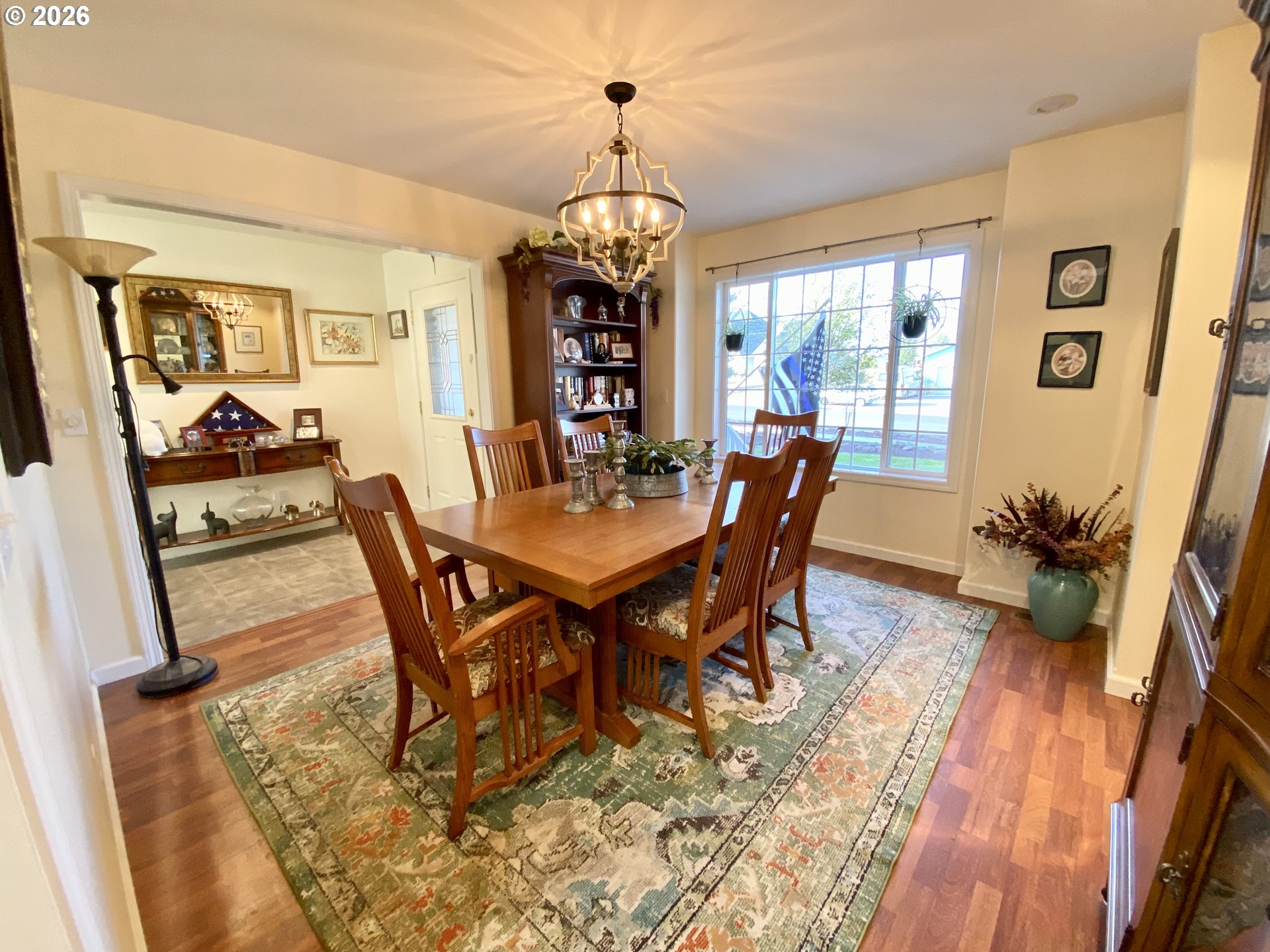 3555 Indiana Avenue Baker City, OR 97814 - Photo 5 of 43 a view of a dining room with furniture window and wooden floor
