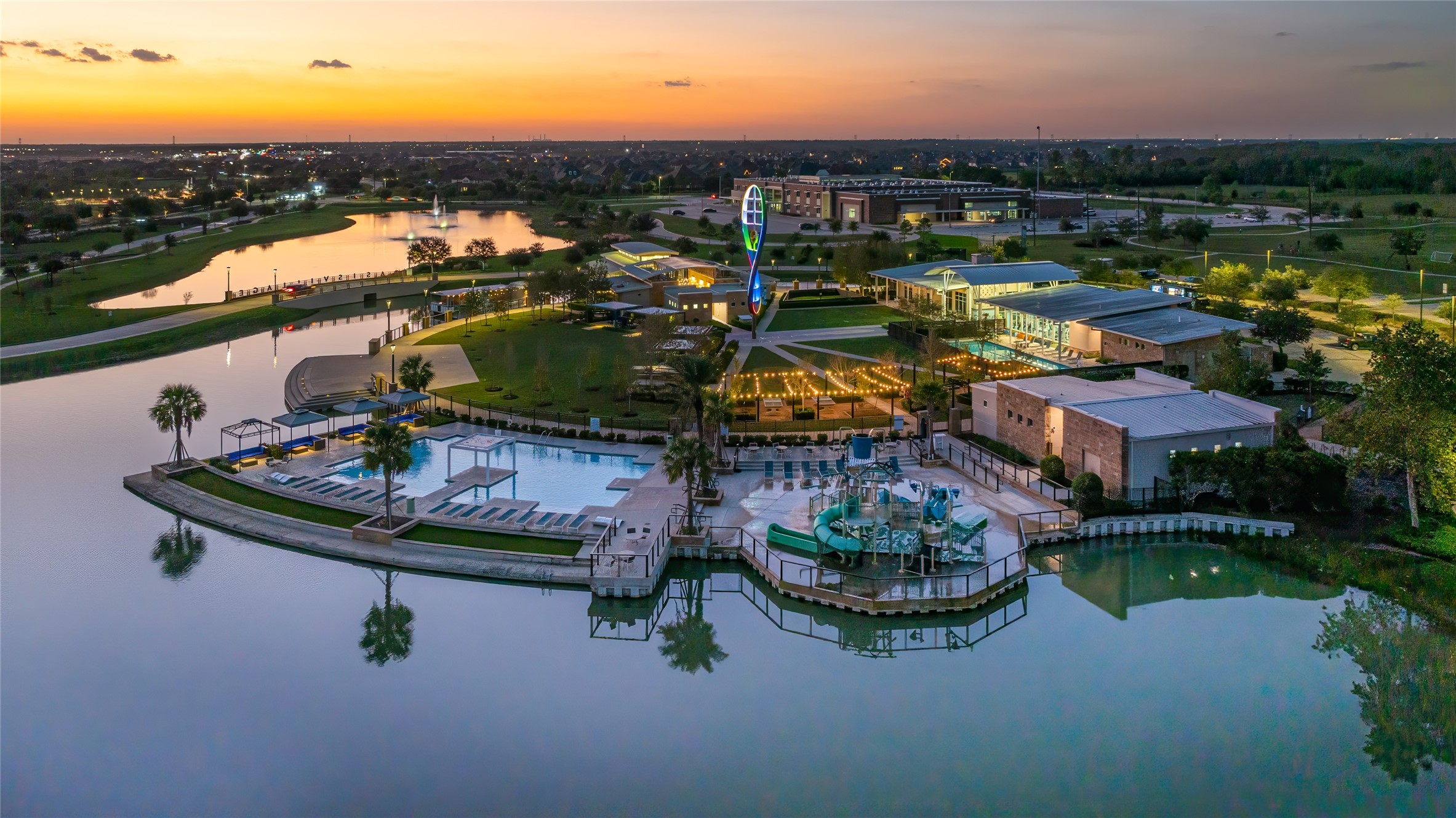 4910 Morrison Drive Manvel, TX 77578 - Photo 33 of 35 an aerial view of residential houses with outdoor space
