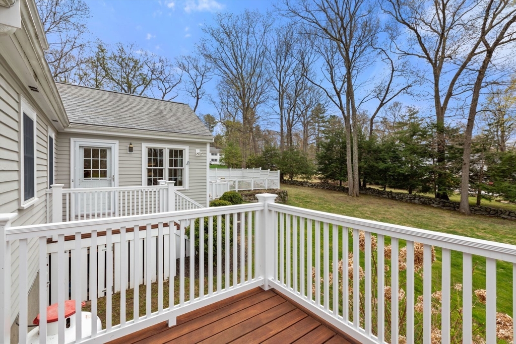 2 Yorkshire Road Dover, MA 02030 - Photo 22 of 42 a view of a wooden roof deck