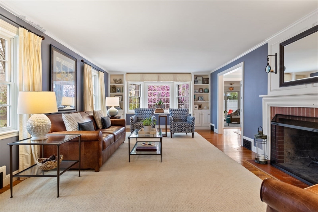 2 Yorkshire Road Dover, MA 02030 - Photo 3 of 42 a living room with furniture and a fireplace