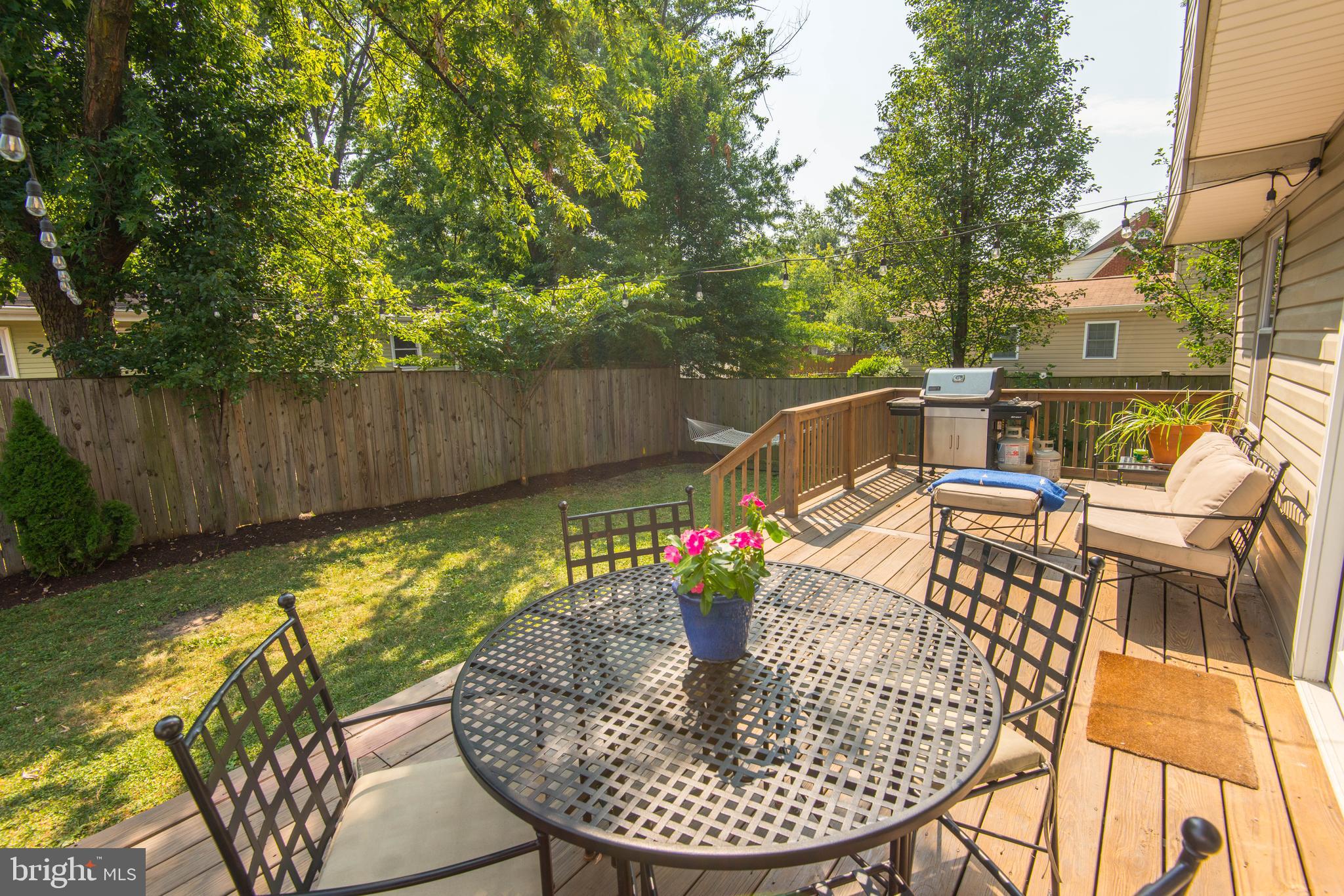 713 South Glebe Road Arlington, VA 22204 - Photo 46 of 51 Deck overlooks Backyard