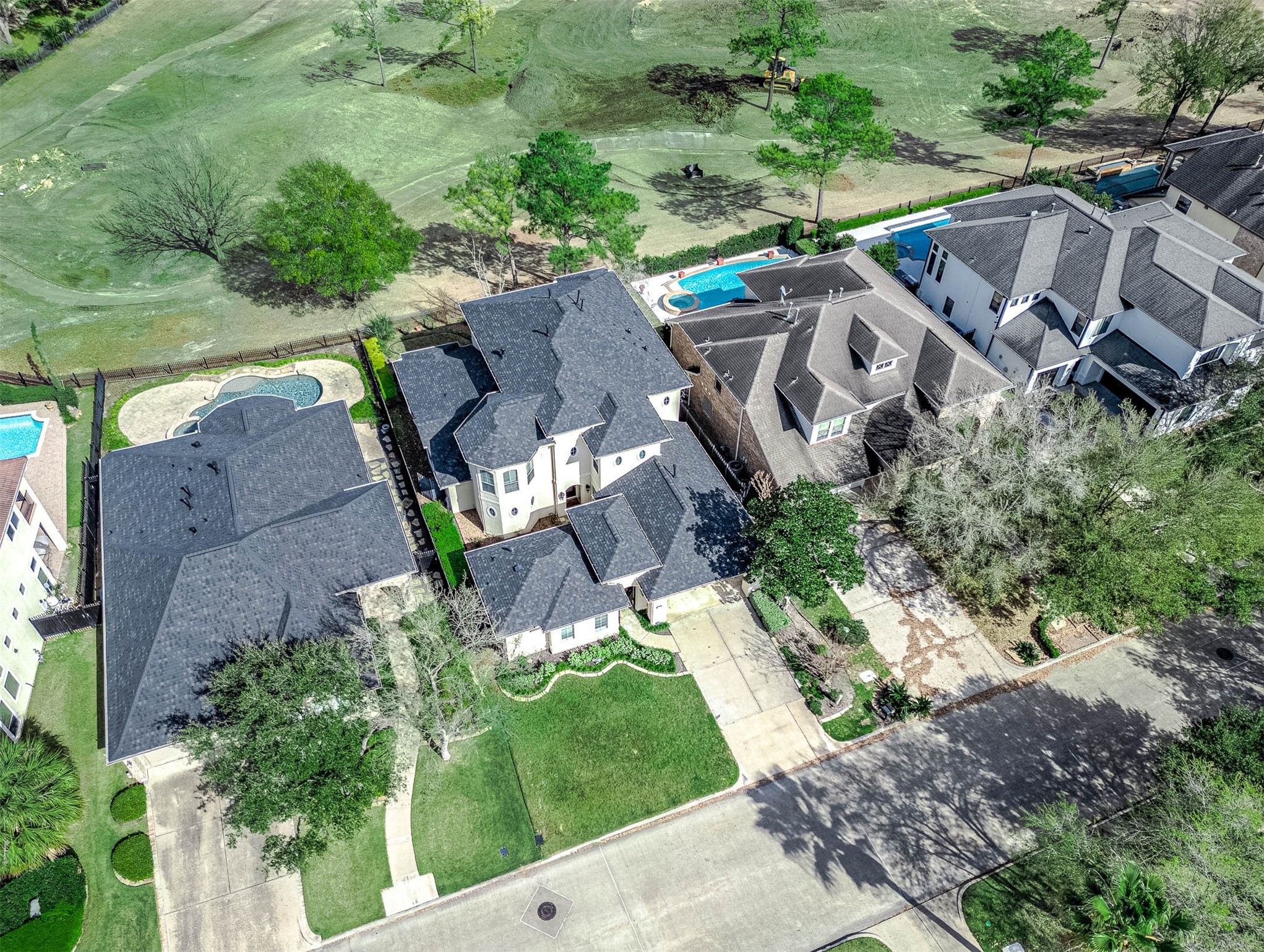 3323 Louvre Lane Houston, TX 77082 - Photo 48 of 50 an aerial view of house with outdoor space