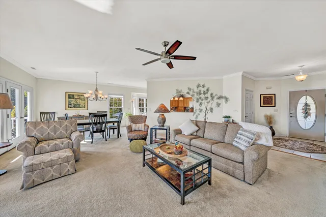 a balcony with furniture