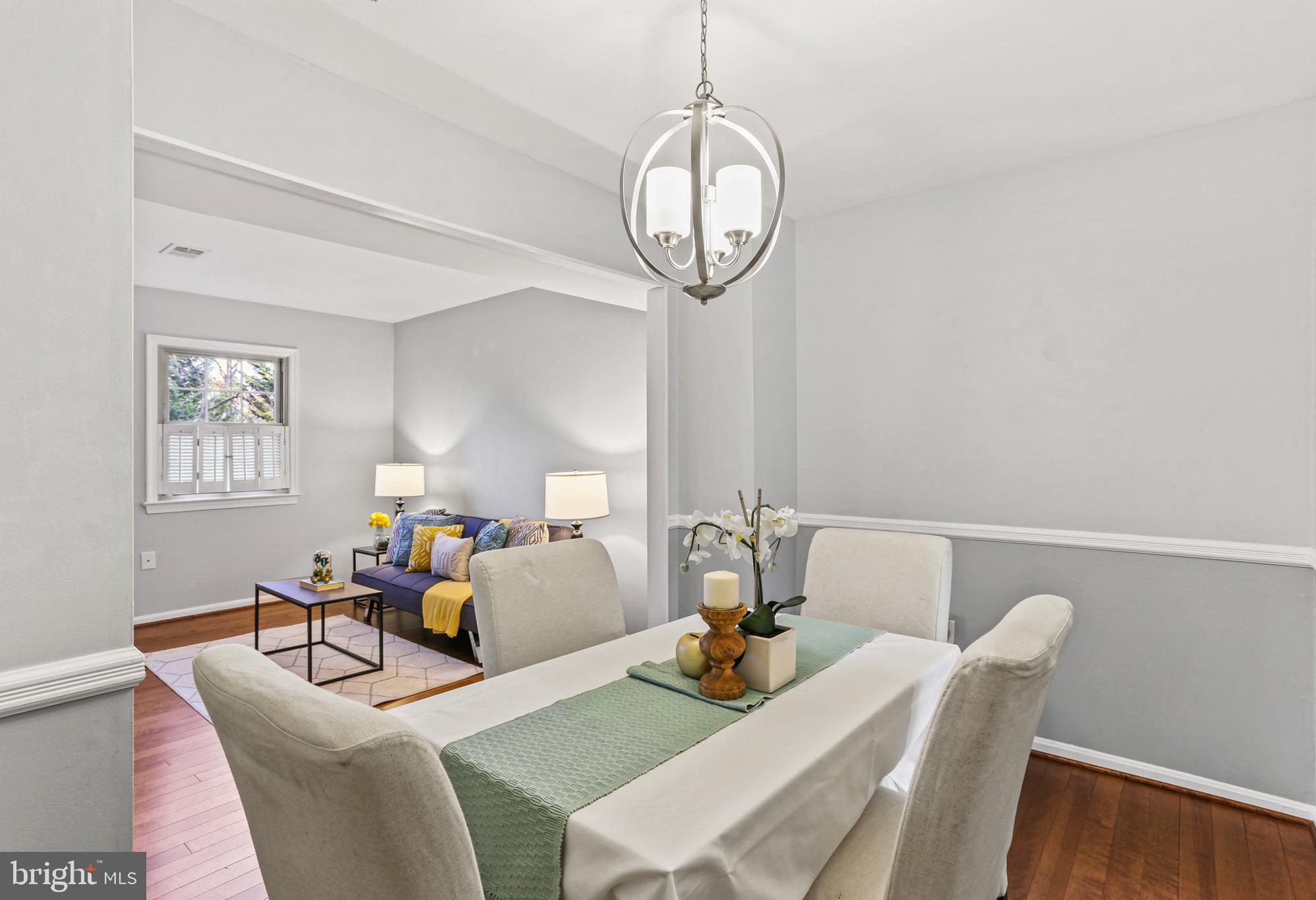 5813 Humblebee Road Columbia, MD 21045 - Photo 6 of 26 Dining area opens to living room