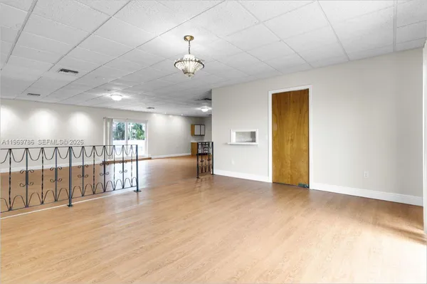 a view of a livingroom with a furniture