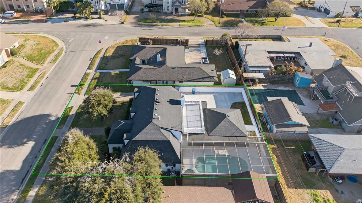 103 Granby Place Portland, TX 78374 - Photo 40 of 40 an aerial view of houses with outdoor space