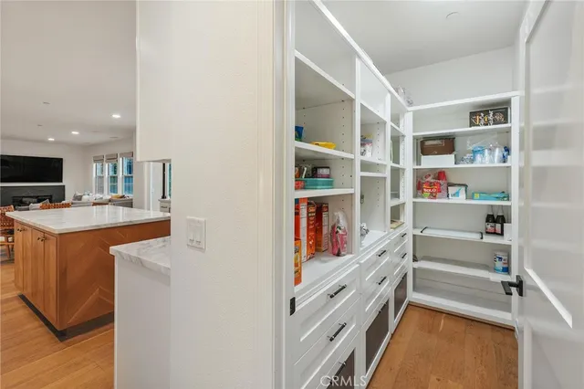 a room with storage and utility