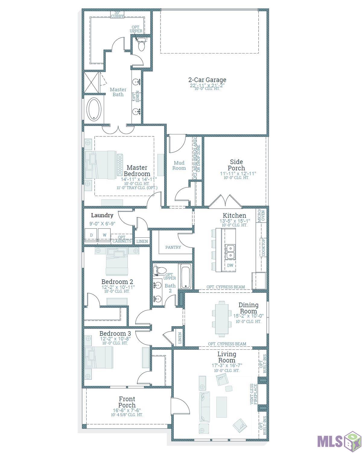 2523 Tarn Avenue Baton Rouge, LA 70810 - Photo 15 of 15 Chelan - Floorplan
