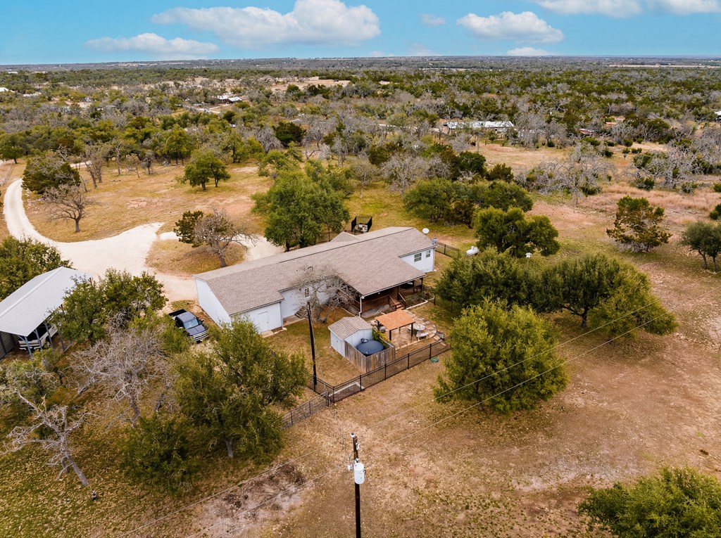 3955 Klein Branch Road Harper, TX 78631 - Photo 4 of 40 an aerial view of a house with a yard