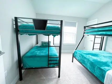 a bathroom with a sink vanity and a mirror