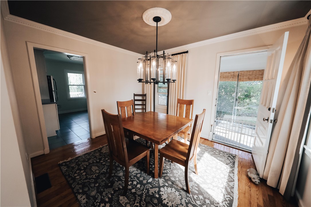 256 Riggs Drive Clemson, SC 29631 - Photo 10 of 31 Dining Room with painted ceiling and dental moldin