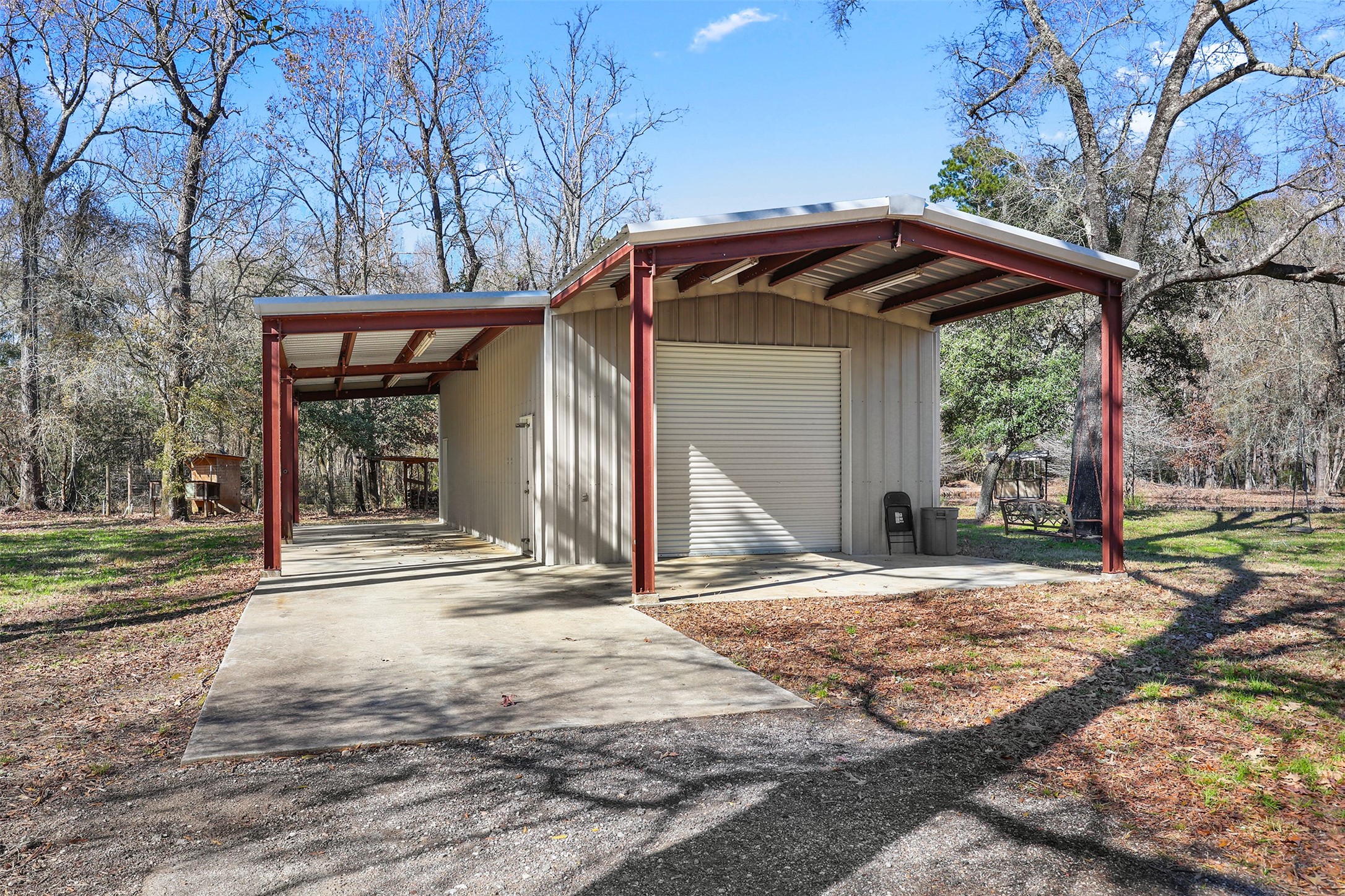 1635 Wallisville-Turtle Bayou Road Wallisville, TX 77597 - Photo 12 of 46 a view of a barn with yard
