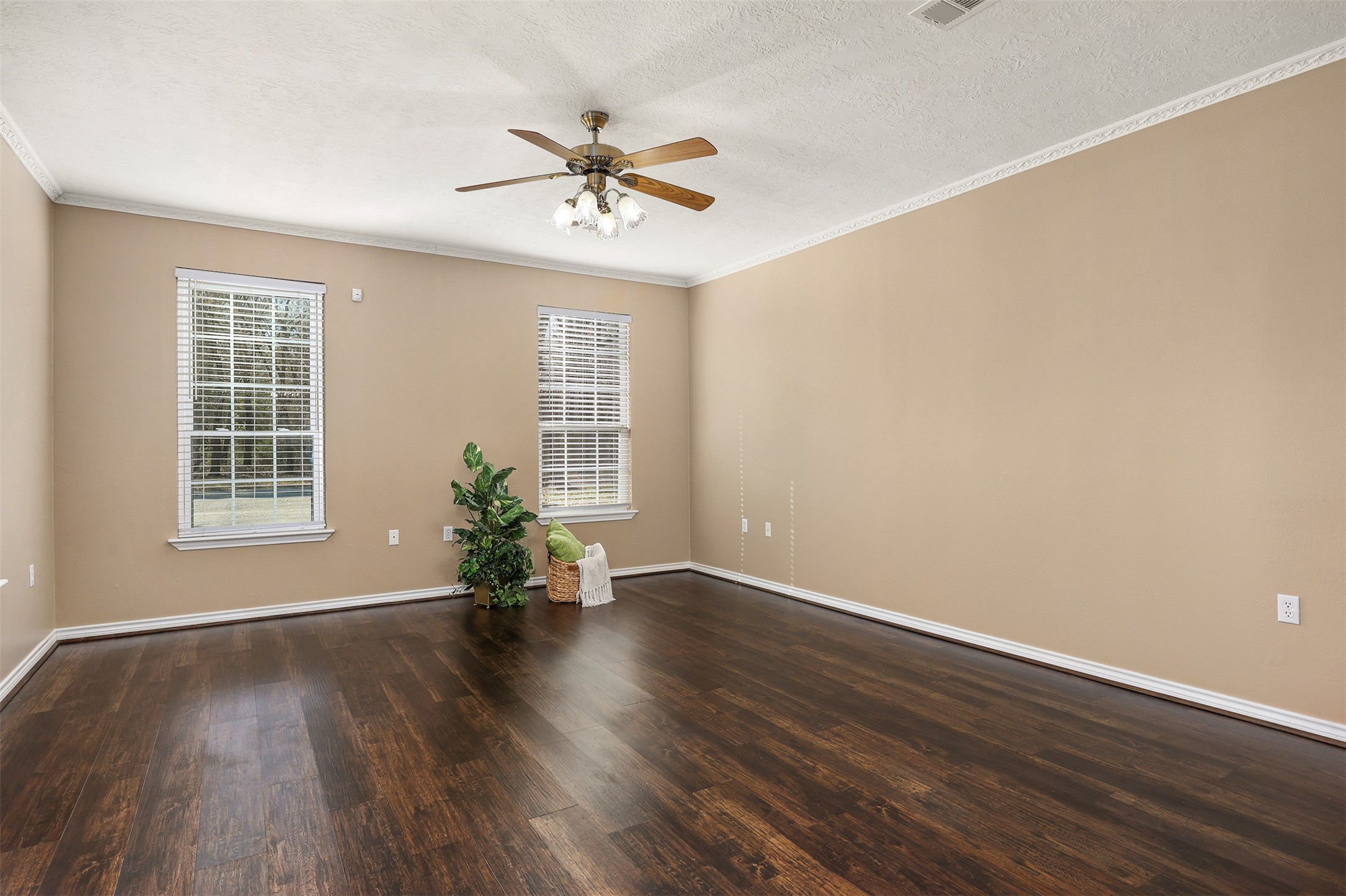 1635 Wallisville-Turtle Bayou Road Wallisville, TX 77597 - Photo 20 of 46 a view of wooden floor and windows in a room