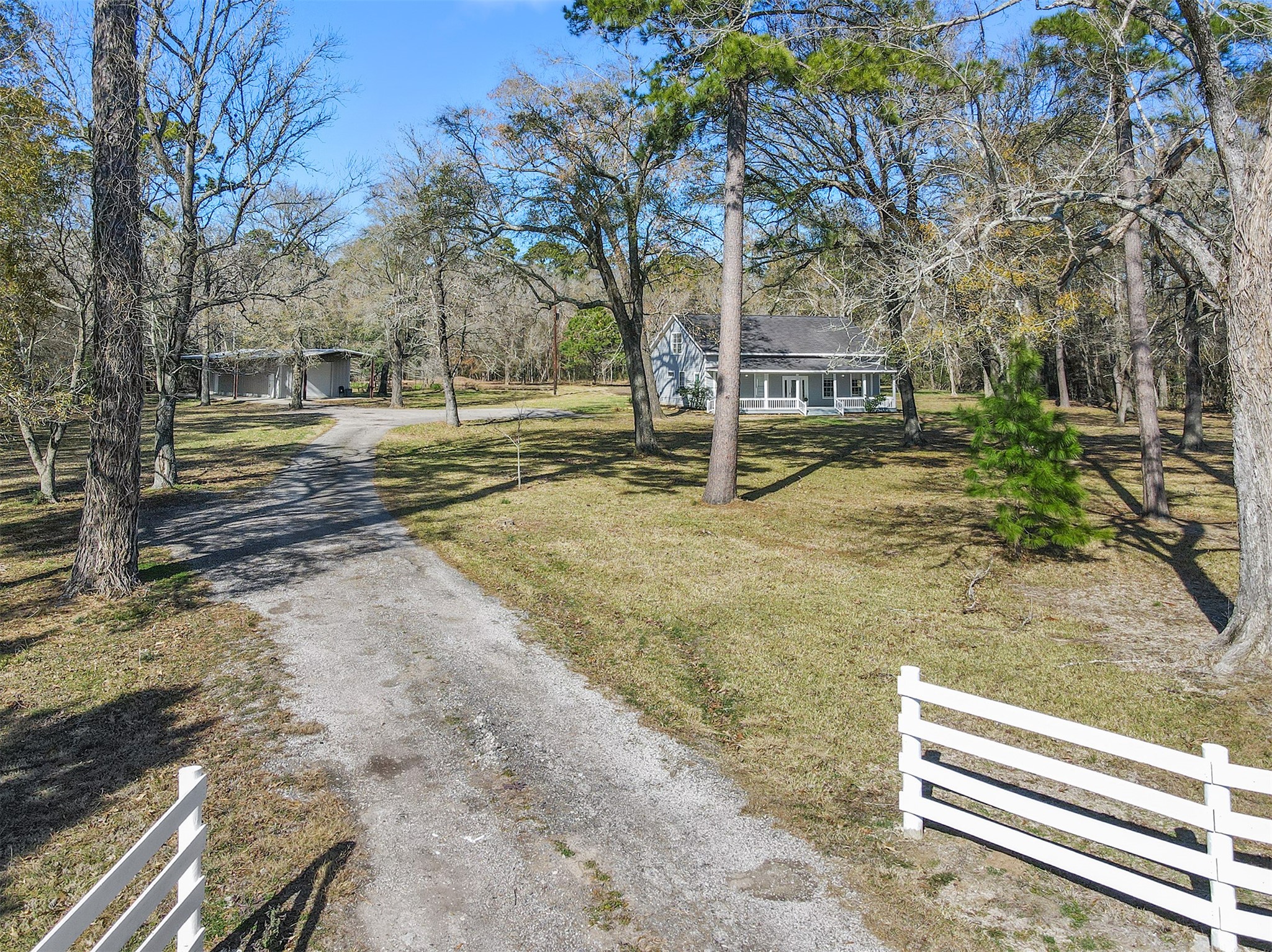 1635 Wallisville-Turtle Bayou Road Wallisville, TX 77597 - Photo 6 of 46 a view of a yard with trees
