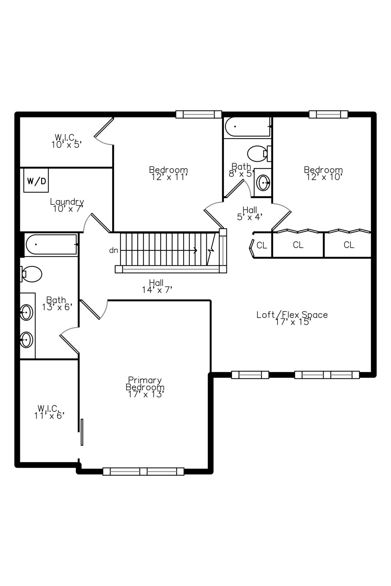 6035 Ravine Court Ypsilanti, MI 48197 - Photo 48 of 48 MLS20_UpperLevel_Floorplan