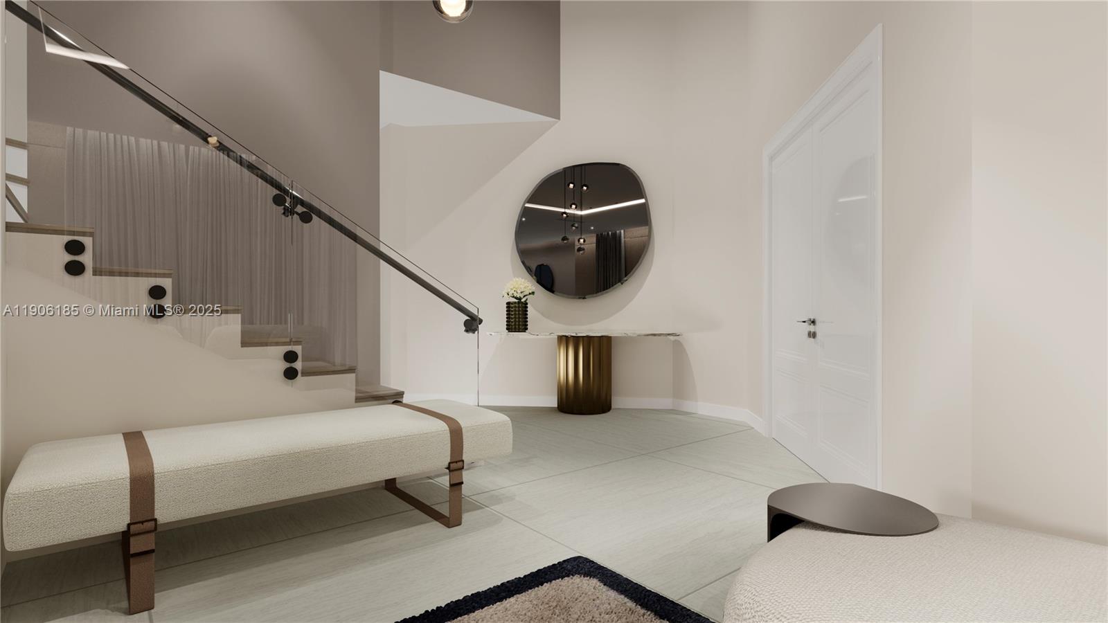 3944 194th Trail Sunny Isles Beach, FL 33160 - Photo 13 of 20 a living room with furniture and a painting on the wall