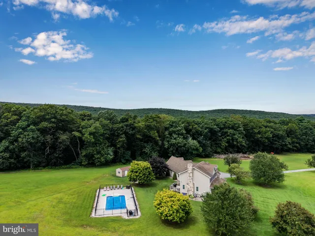 a view of a lake with a mountain in the back