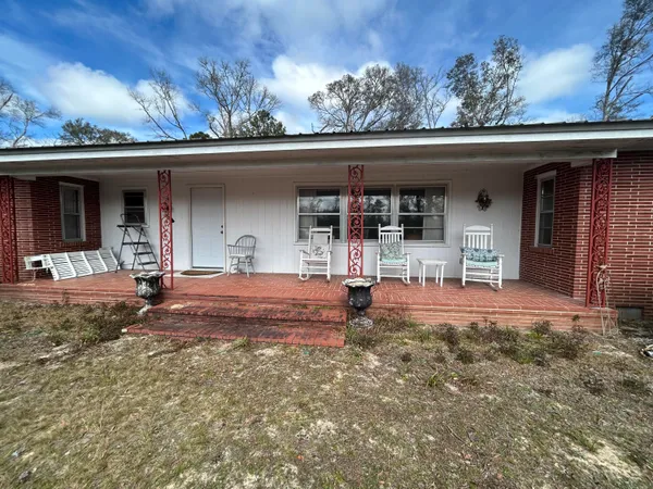 front view of a house with a porch