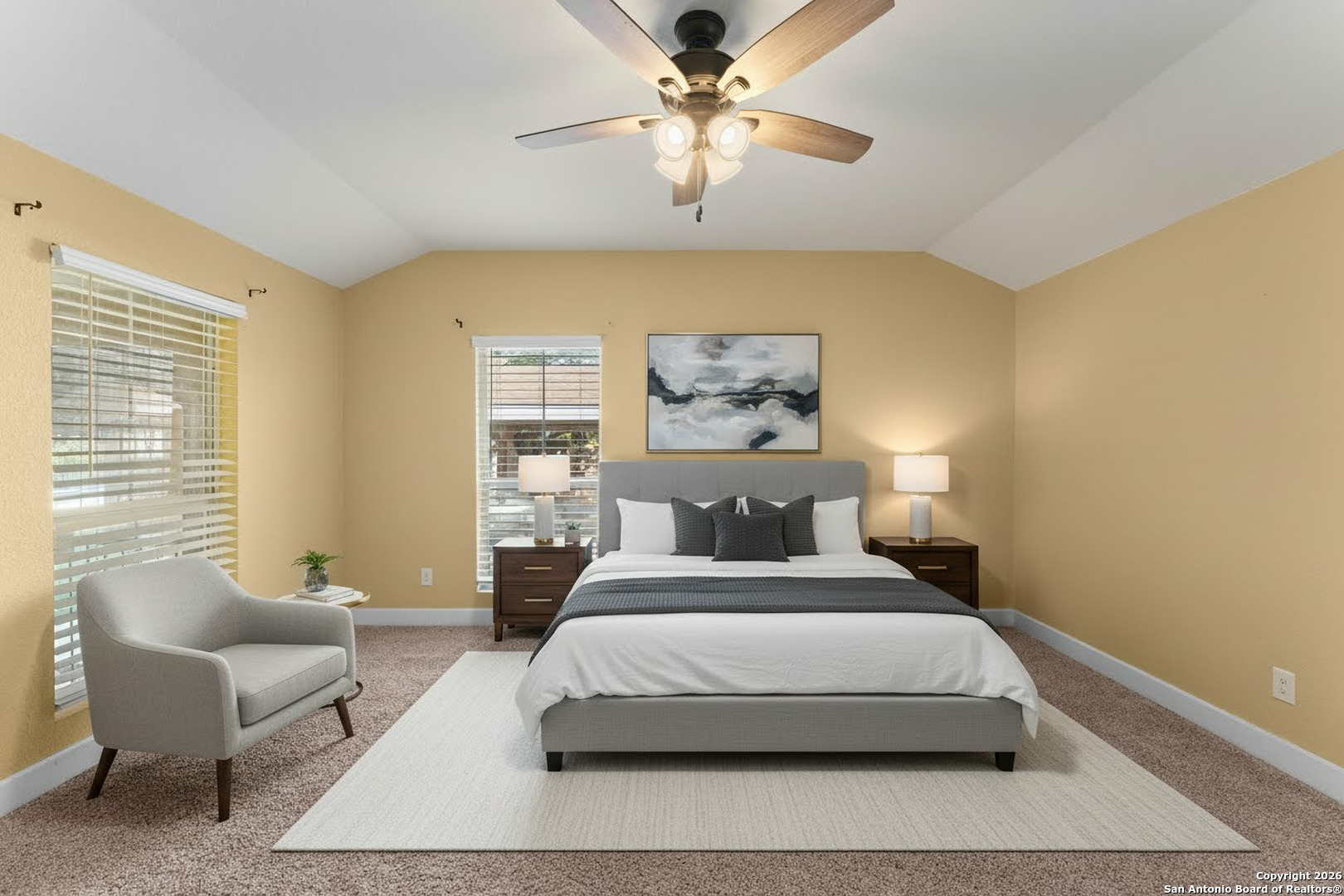 2930 Shane Road San Antonio, TX 78223 - Photo 5 of 75 a bedroom with a large bed couch and a window