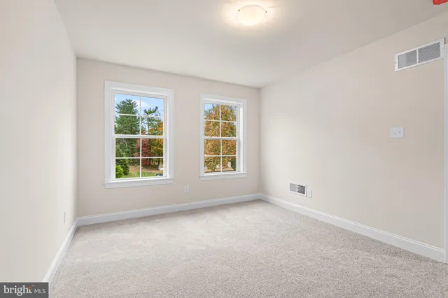 a view of an empty room