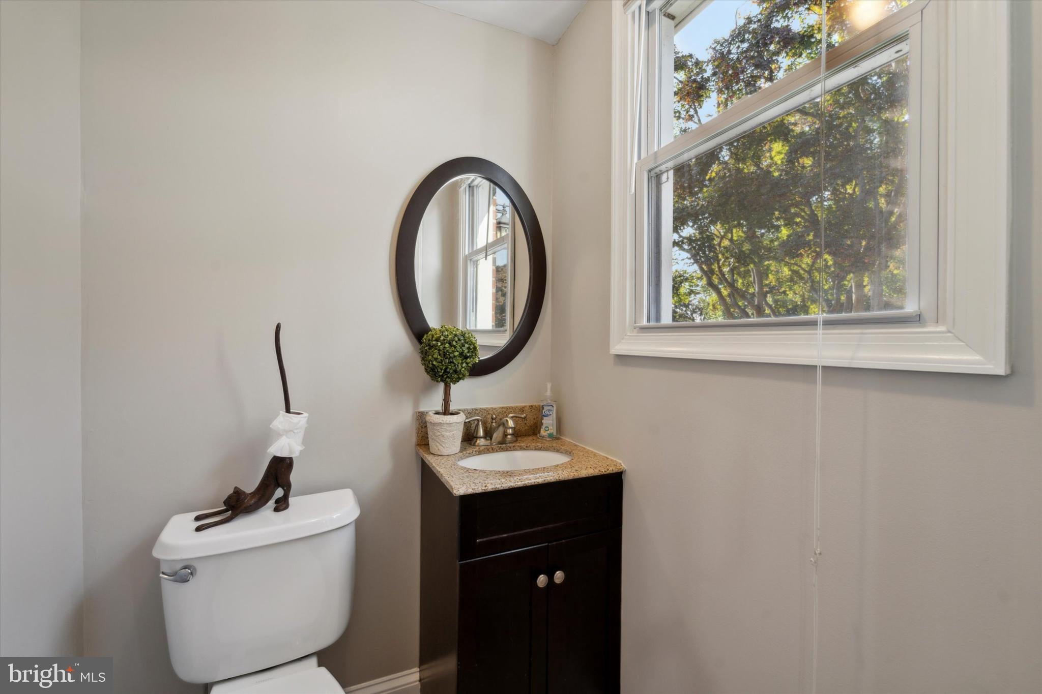 1718 Mt Pleasant Road Havertown, PA 19083 - Photo 10 of 30 a bathroom with a sink mirror and toilet
