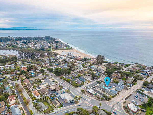 a view of city and ocean