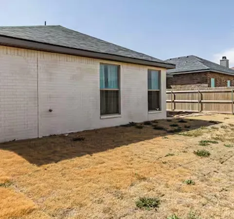 a backyard of a house