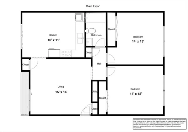 a picture of a floor plan