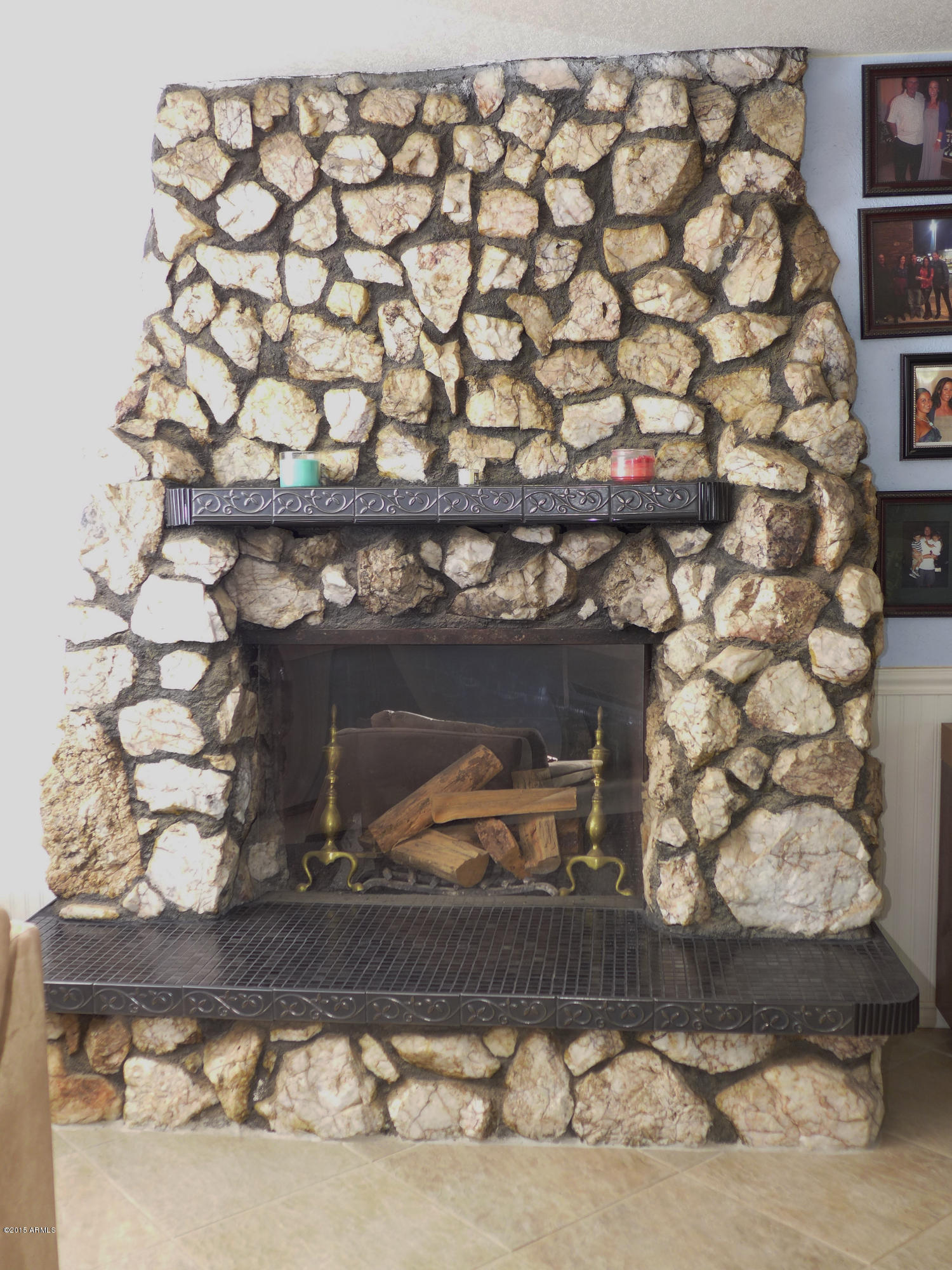 19007 West Roadrunner Road Wittmann, AZ 85361 - Photo 7 of 56 Fireplace in the living room