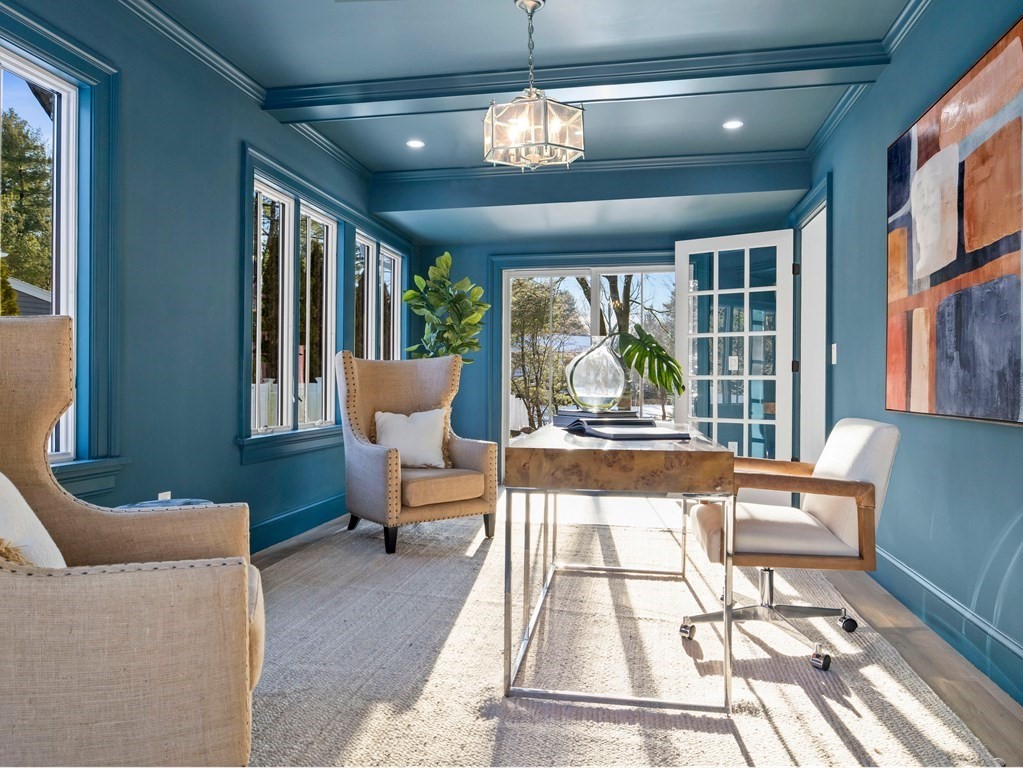 117 Abbott Road Wellesley, MA 02481 - Photo 13 of 34 a living room with furniture and a large window