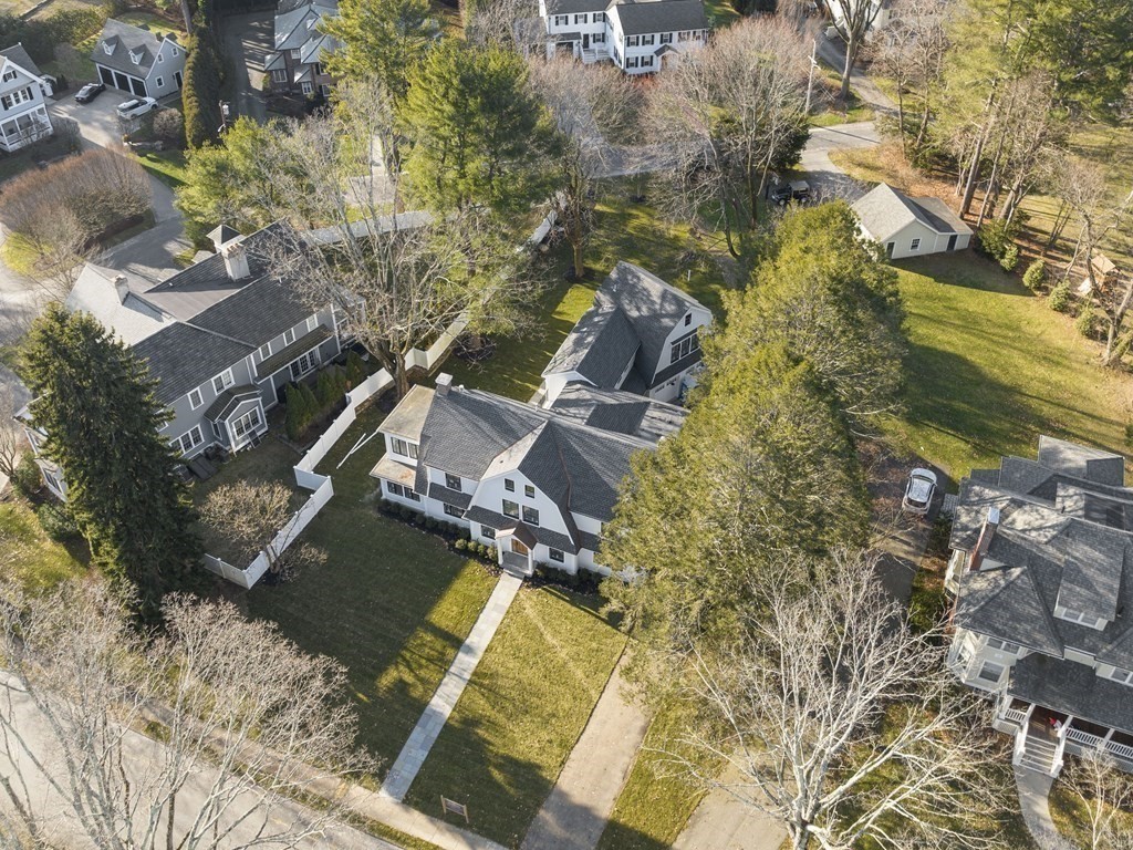 117 Abbott Road Wellesley, MA 02481 - Photo 31 of 34 an aerial view of residential house with outdoor space